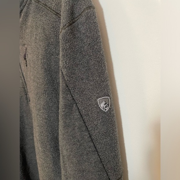 Kuhl Men's Interceptr 1/4 Zip Fleece Jacket Sweater Gray Size XL Soft Comfort - Picture 4 of 10